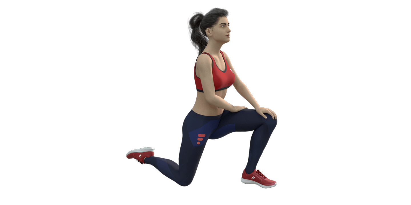 Kneeling Lunge Stretch Left