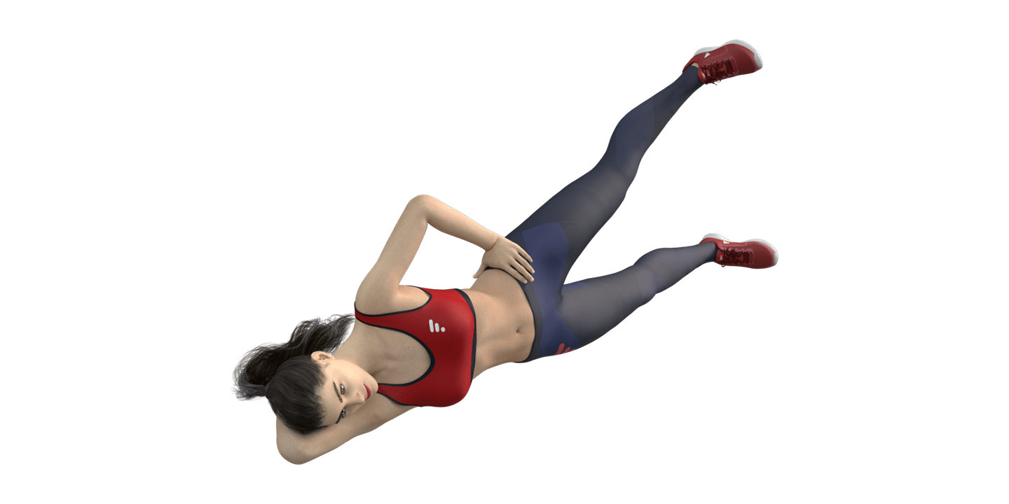 Side Lying Leg Lift Left