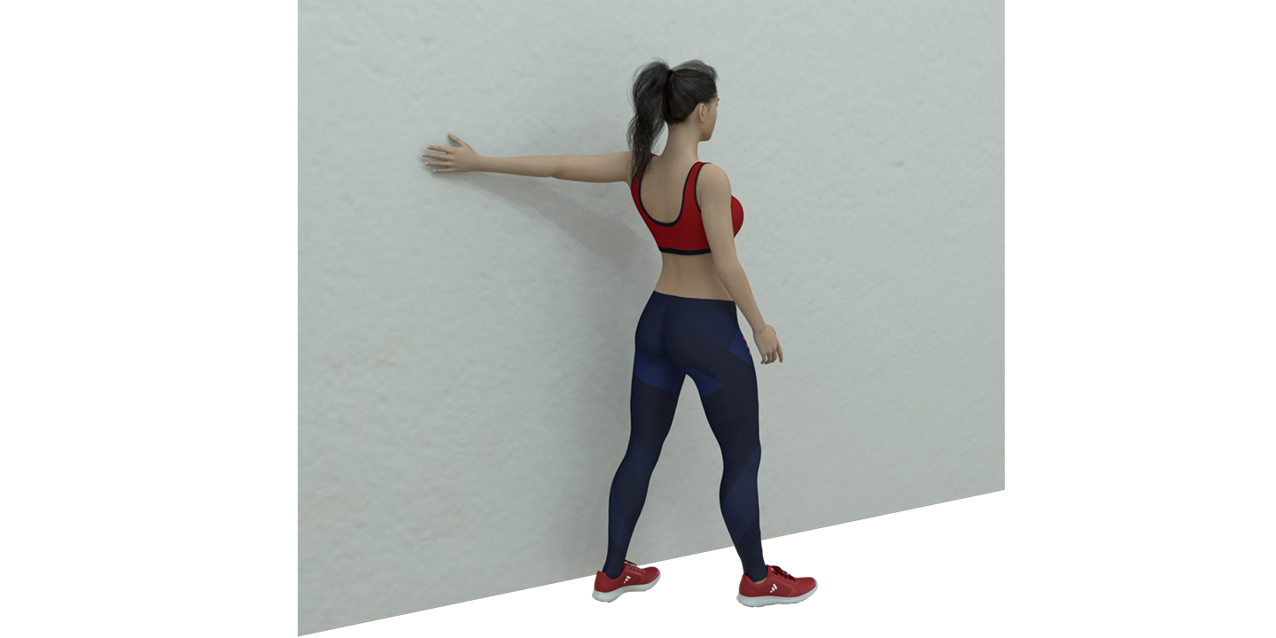 Standing Biceps Stretch Left