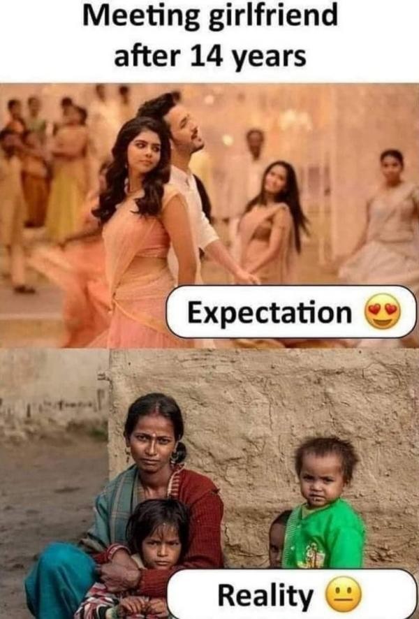 Reality is often disappointing