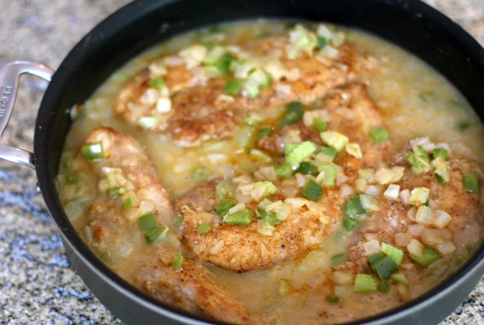Cajun-Style Smothered Pork Chops