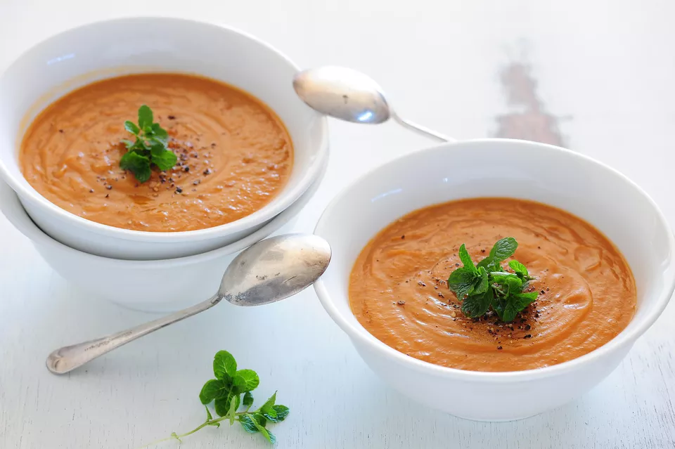 Curried Sweet Potato Soup With Coconut Milk