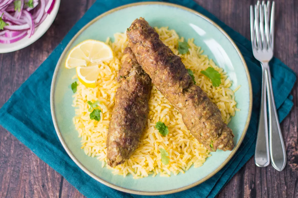 Ground Lamb on Skewers