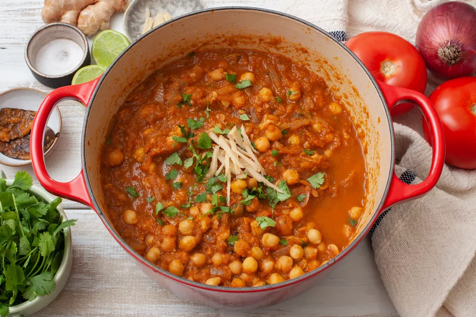 Punjabi-Style Chole Chickpea Curry Recipe