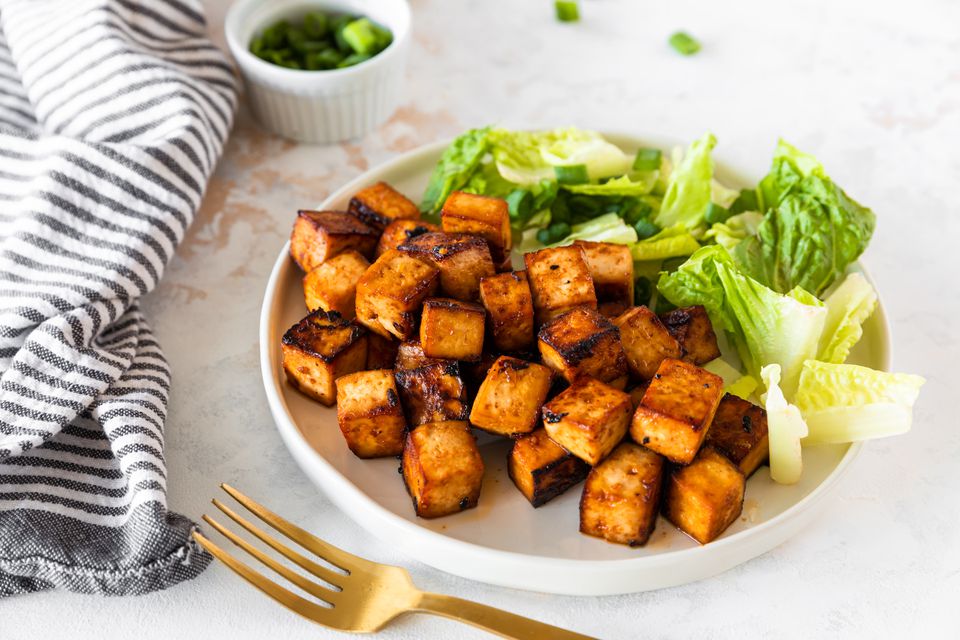 Vegan Baked Korean BBQ Tofu Recipe