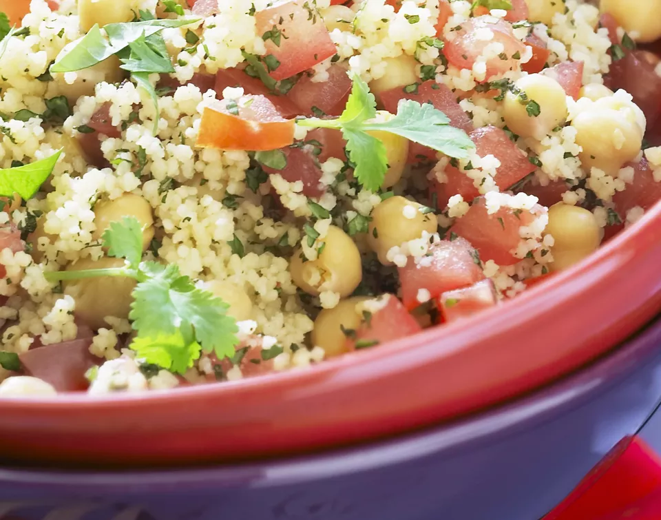 Vegan Couscous Salad With Chickpeas